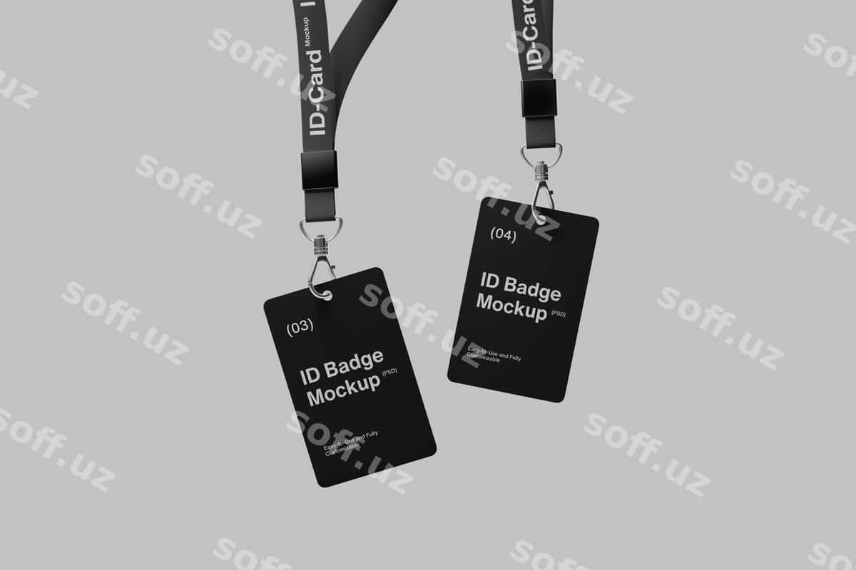 ID badj mockup | Id badge mockup 1