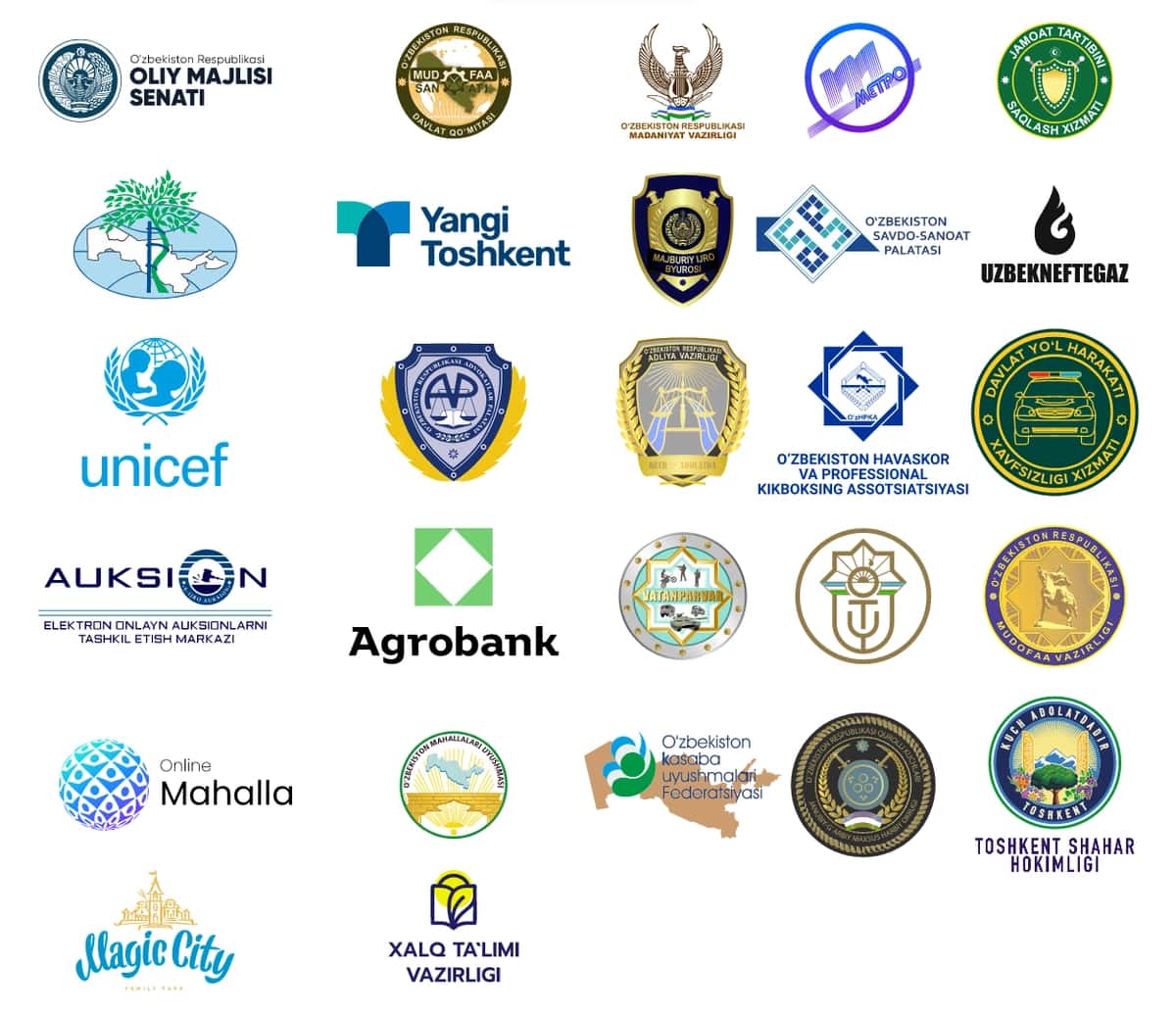 Eng topilishi qiyin Davlat tashkilotlari logotiplari 1