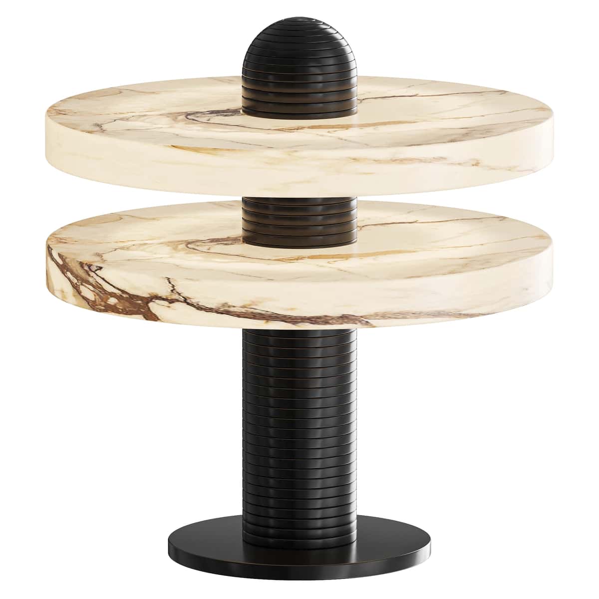 Alabaster Comet Table Lamp 2 tier 1