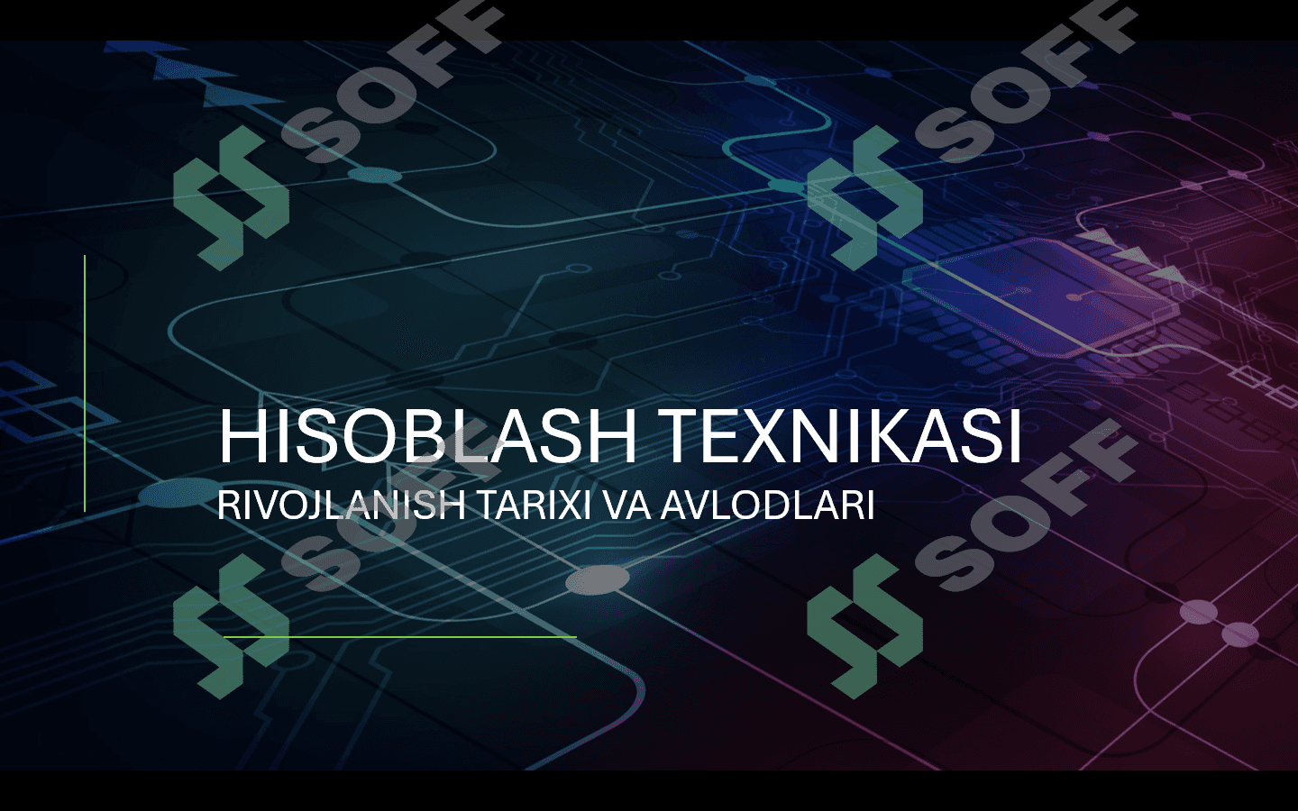 Kompyuterlar rivojlanish tarixi, avlodlari 1