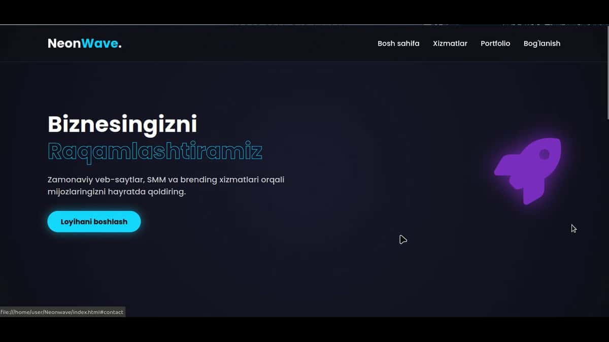 Neonwave website 1