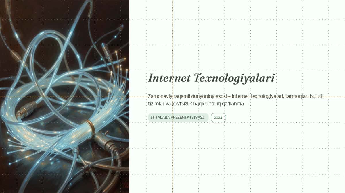 Internet Texnologiyalari 1