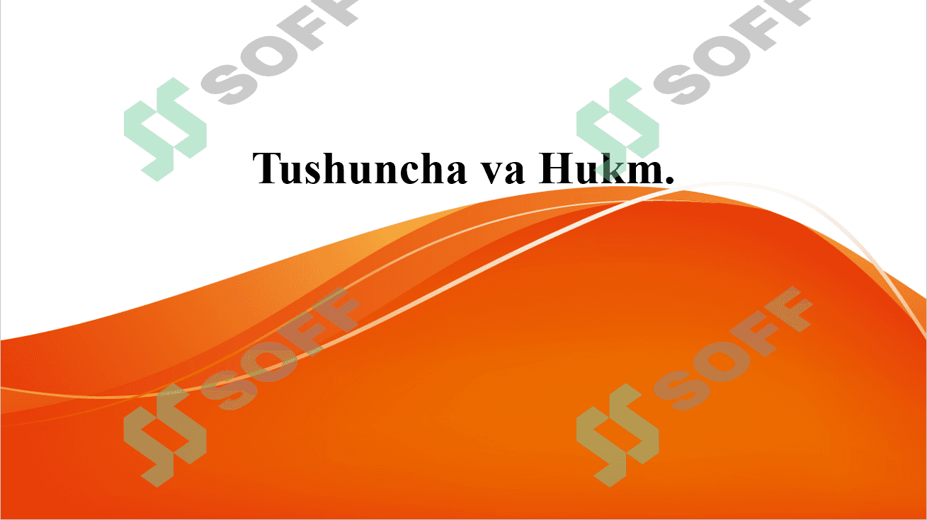 Tushuncha va hukm 3