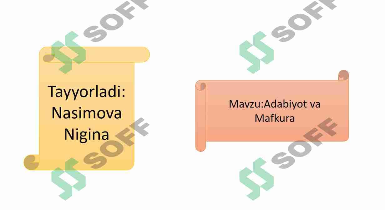 Adabiyot va Mafkura 1