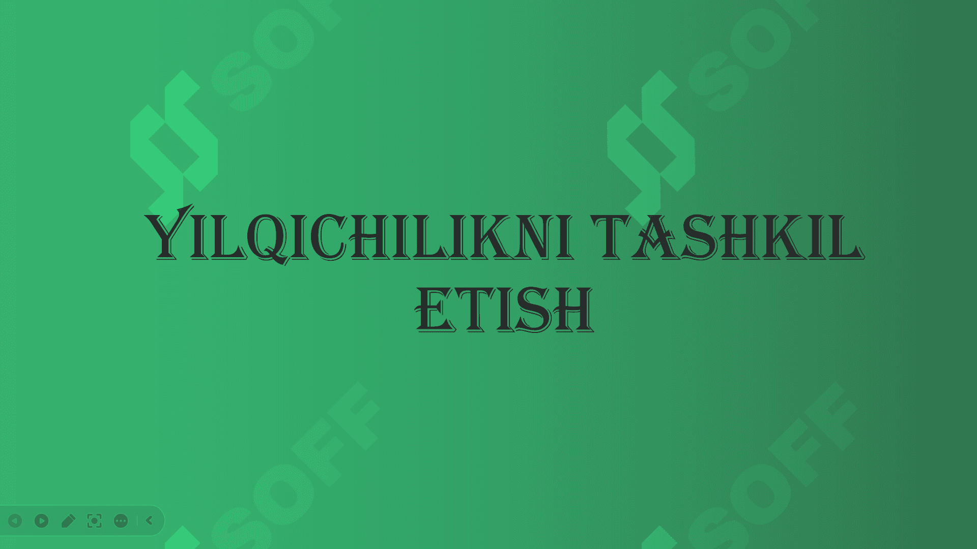 Yilqichilikni tashkil etish 2 1