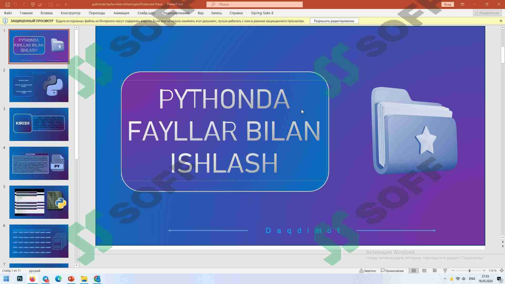 pythonda fayllar bilan ishlash 1