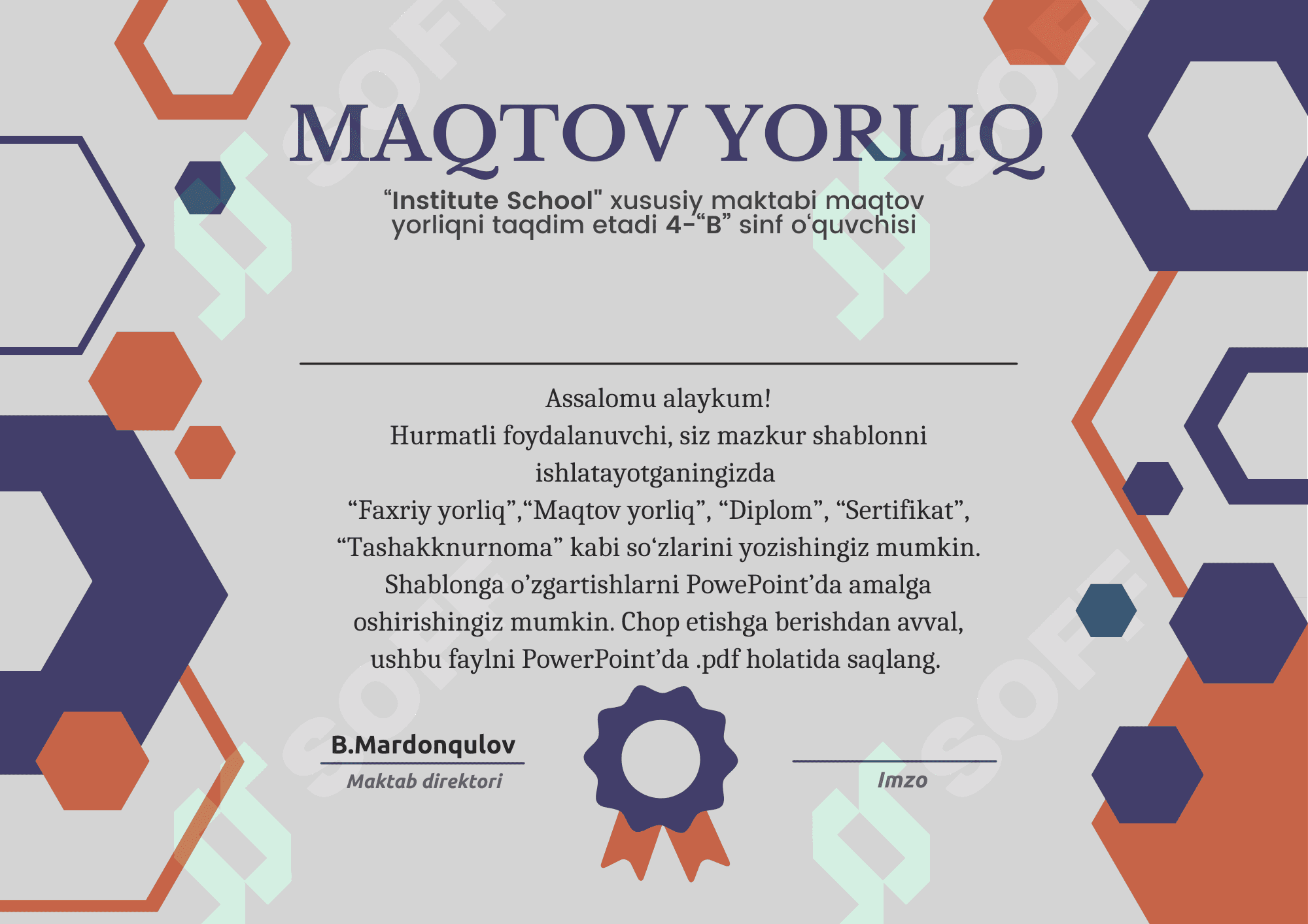 Faxriy yorliq 1