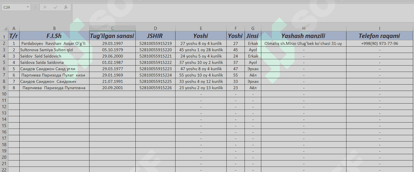 Hodimlar bilan ishlash 1