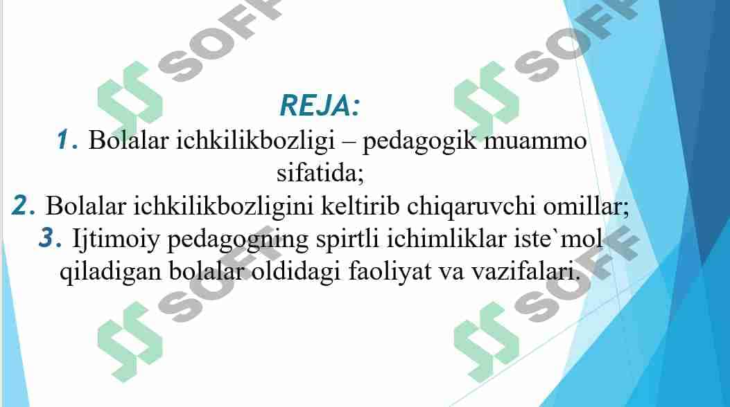 Spirtli ichimliklar iste`mol qilishga moyil o'smirlar bilan olib boriladigan ijtimoiy-pedagogik faoliyat 2