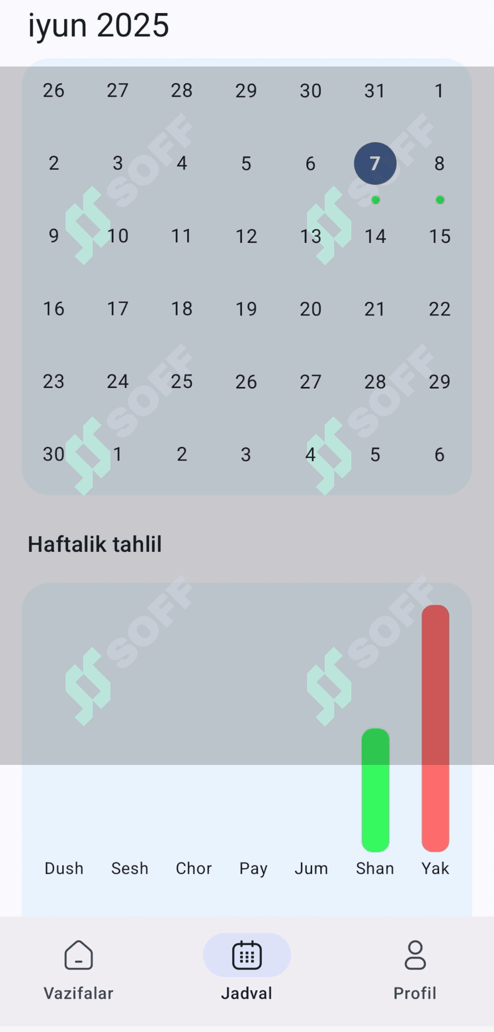 Time Management ilovasi 2