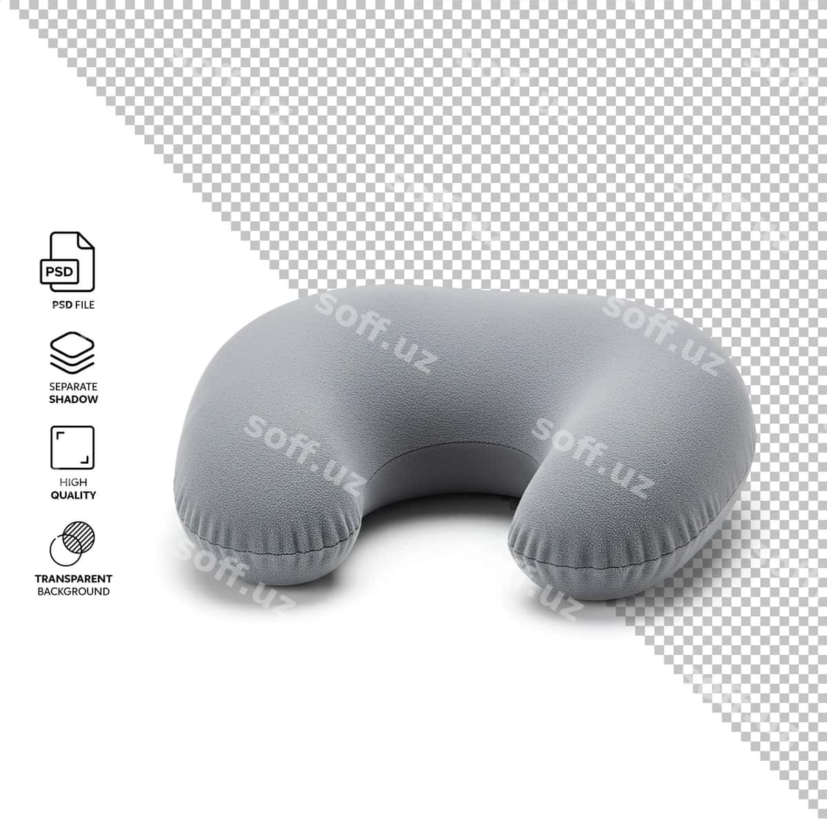 Shamolga olinadigan sayohat uchun bo'yin pillo | Inflatable travel neck pillow 1