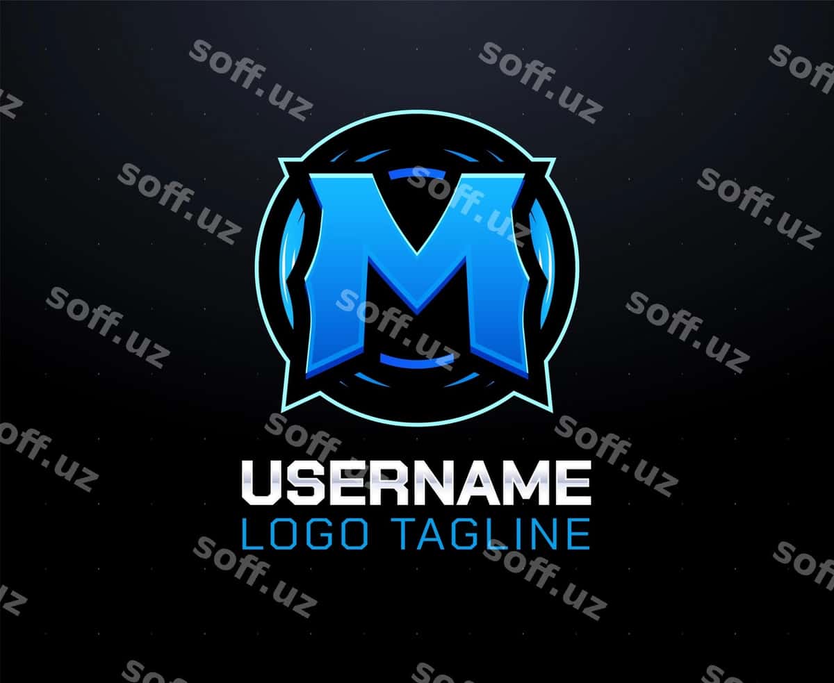 Bosh harf M e-sport o'yin logotipi | Initial letter m esports gaming logo 1