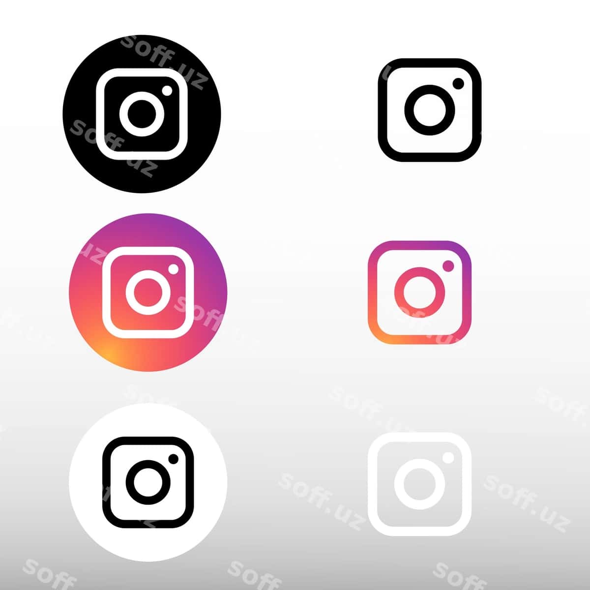 Instagram logotiplari to'plami | Instagram logo collection 1