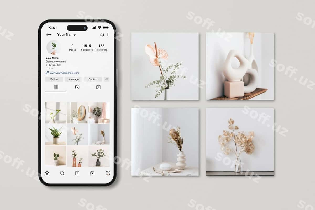 Instagram namunasi | Instagram mockup 1
