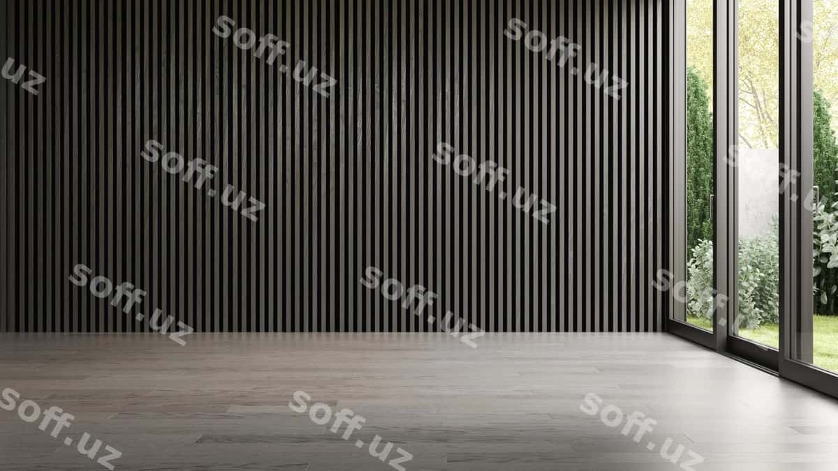Ichki bo'sh xona 3 o'lchovli rendering | Interior empty room 3 d rendering 1