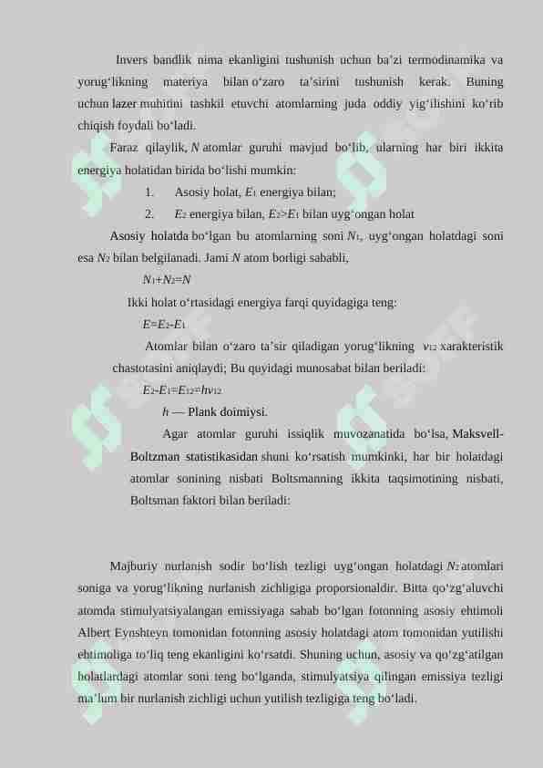 Invers balandlik 1