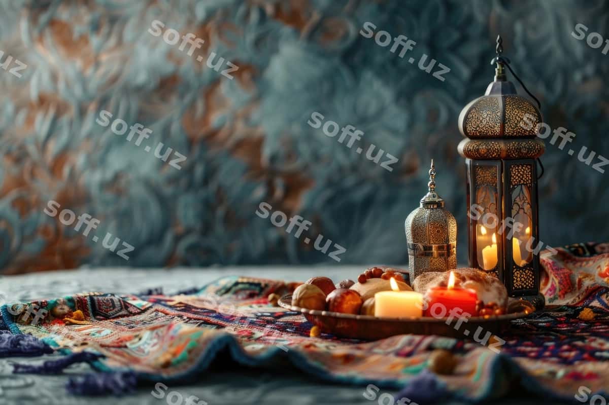Islomiy bayram tabriklashi orqa fonda | Islamic festival celebration background 1