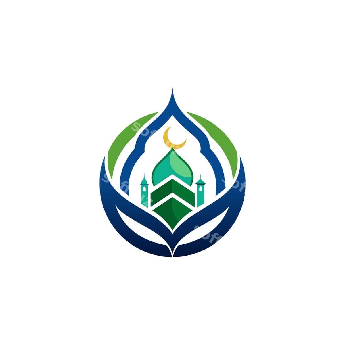 Islomiy logotip shabloni | Islamic logo template 1