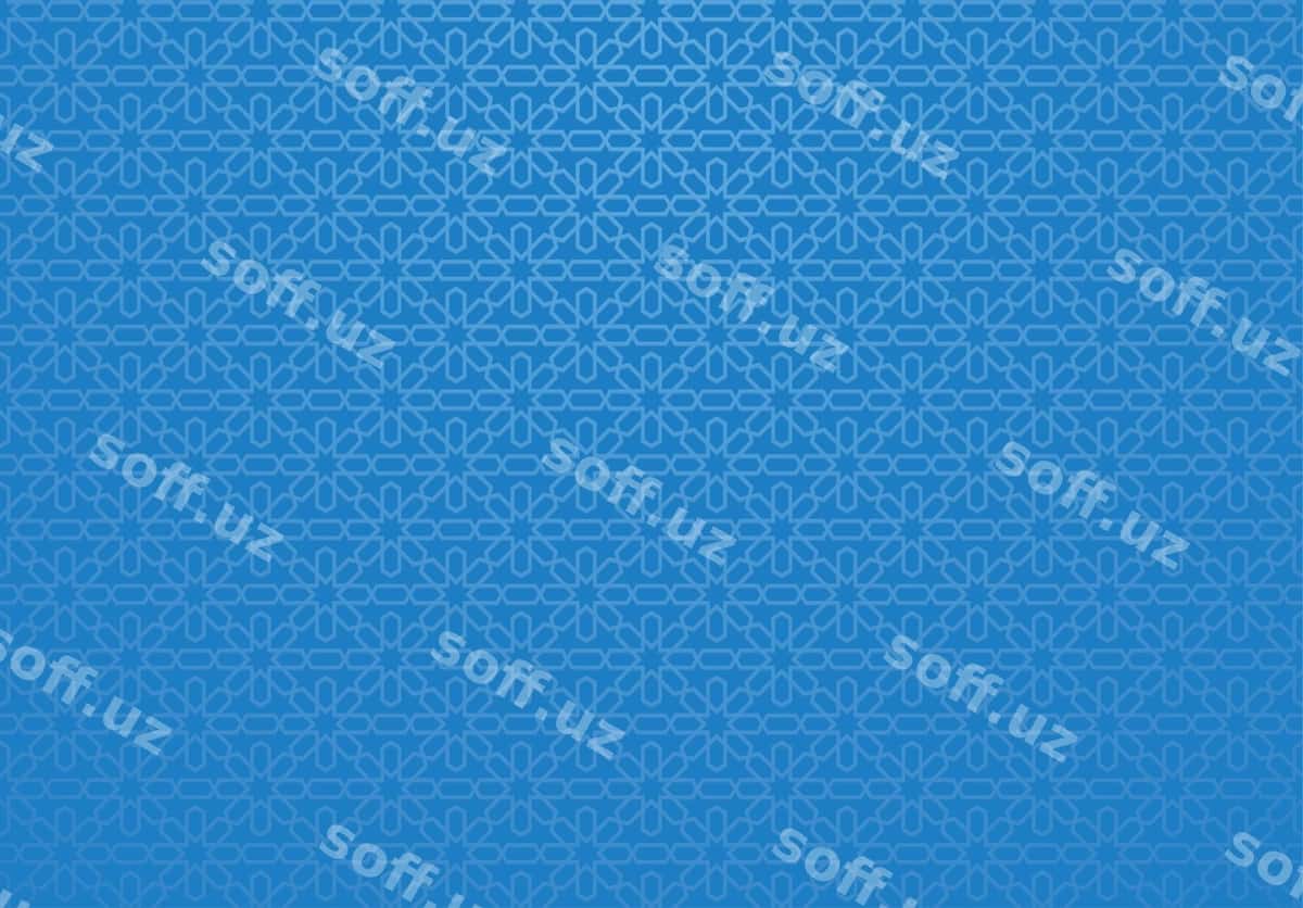 Islamiy naqshli ko'k orqa fon | Islamic pattern background blue 1