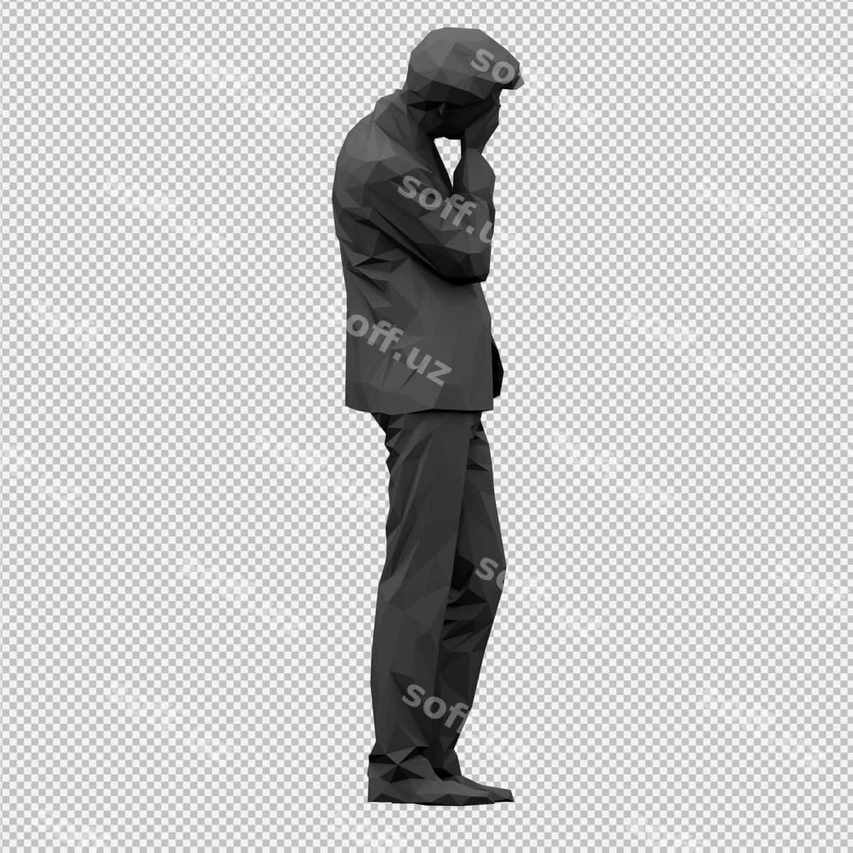 Izometric erkak 3D render | Isometric male 3d render 1