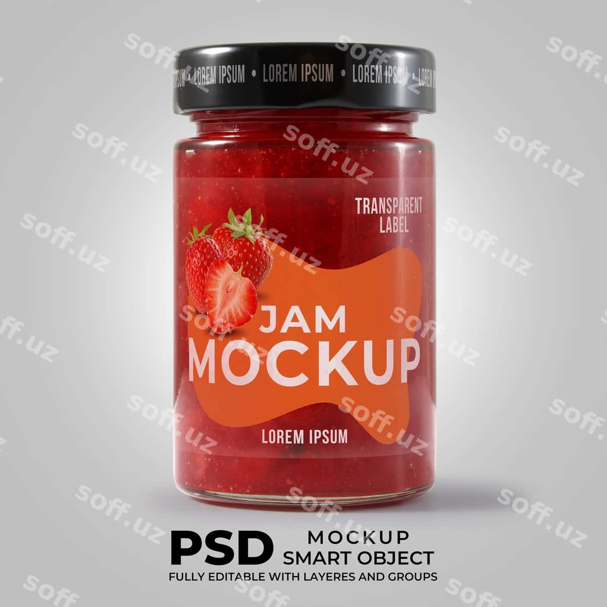 Jar jam mockup psd | Jar jam mockup psd 1