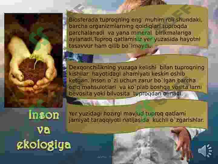 Tuproqlarni ekologik himoyalash chora tadbirlari 3