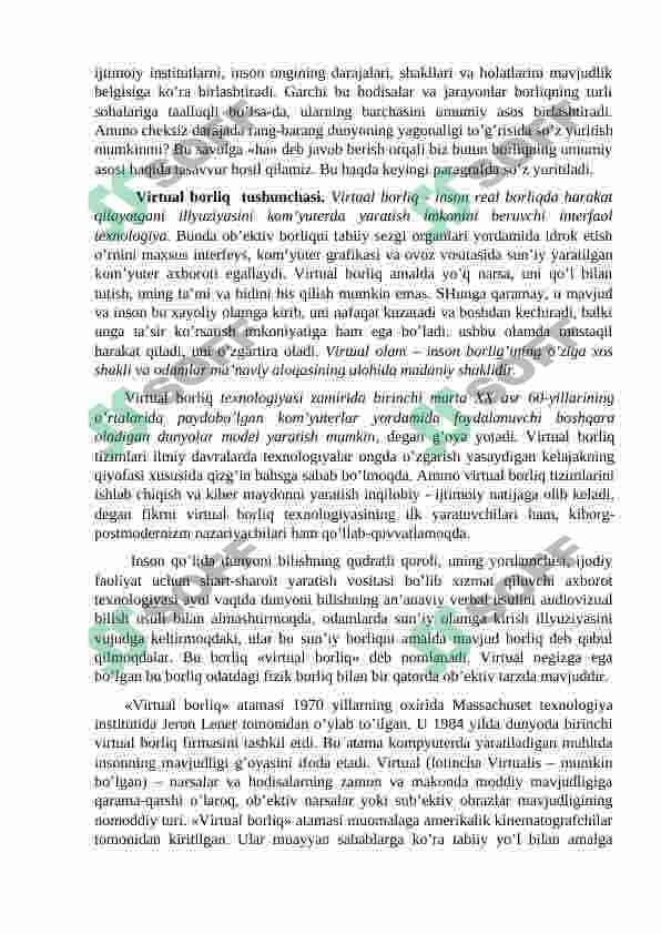 Ontologiya, gnoseologiya va ong falsafasi 7