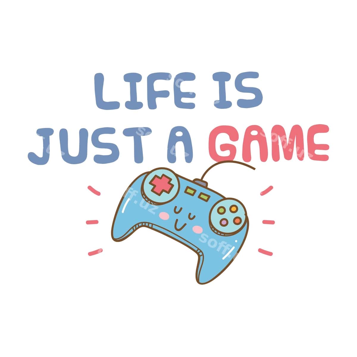 Kawaii video o'yinlar mavzusidagi futbolka | Kawaii video games themed t shirt 1