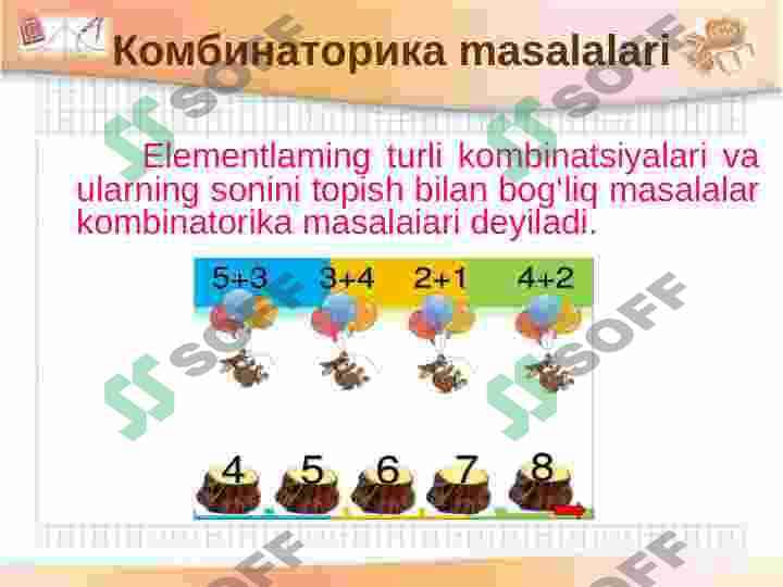 Kombinatorika qoidalari 2