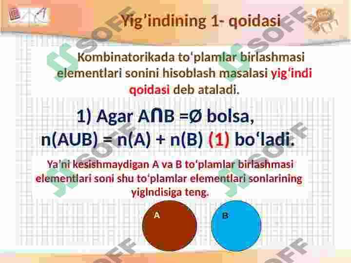 Kombinatorika qoidalari 3
