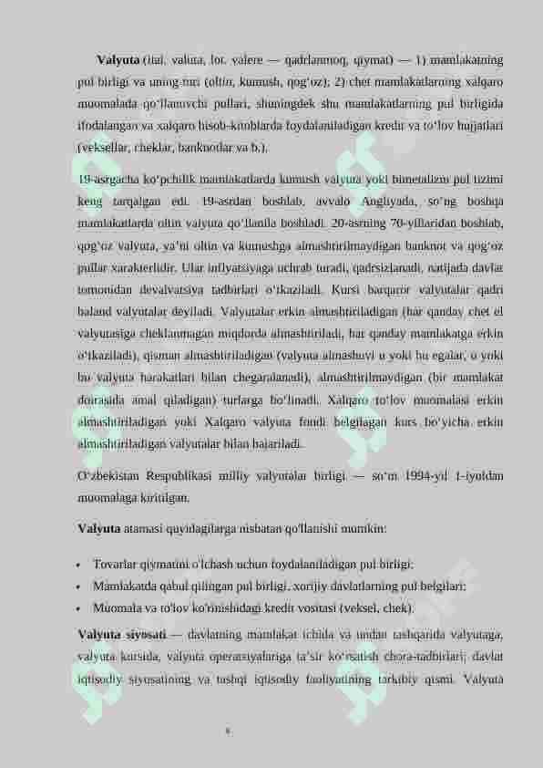 Valyuta siyosati va liberallashtirishning iqtisodiyotga ta'siri 4
