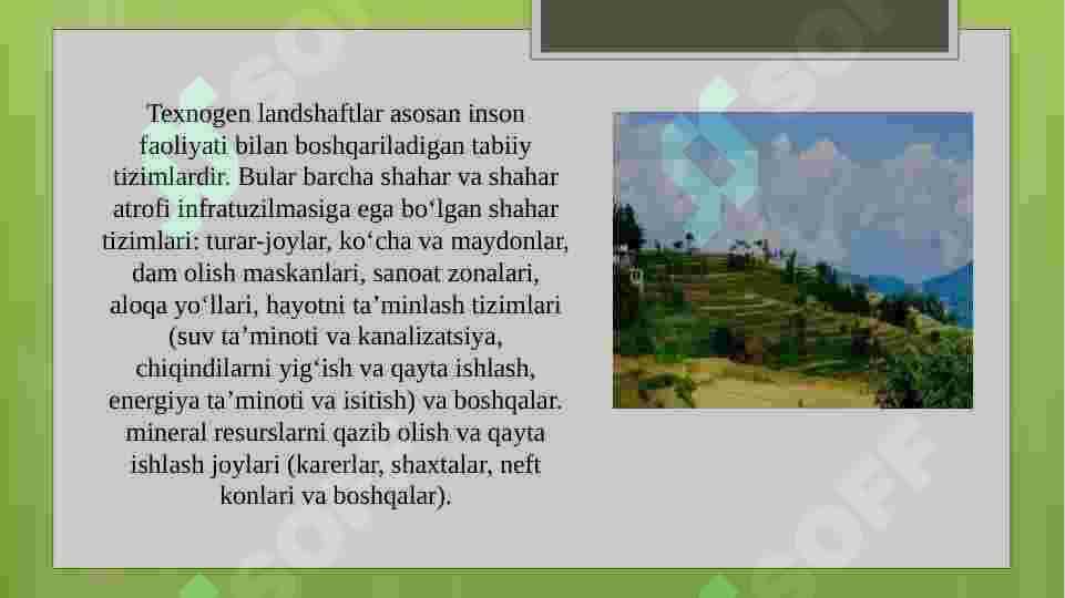 O’ZBEKISTONDA TEXNOGEN LANDSHAFTLAR 4
