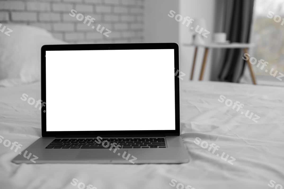 Noutbuk to'shagini soxtalashtirish | Laptop bed mock up 1
