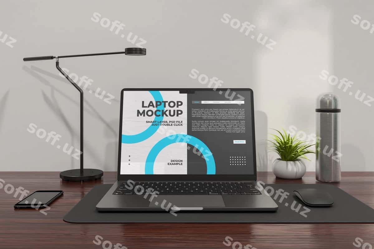 Noutbuk maketi | Laptop mockup 1