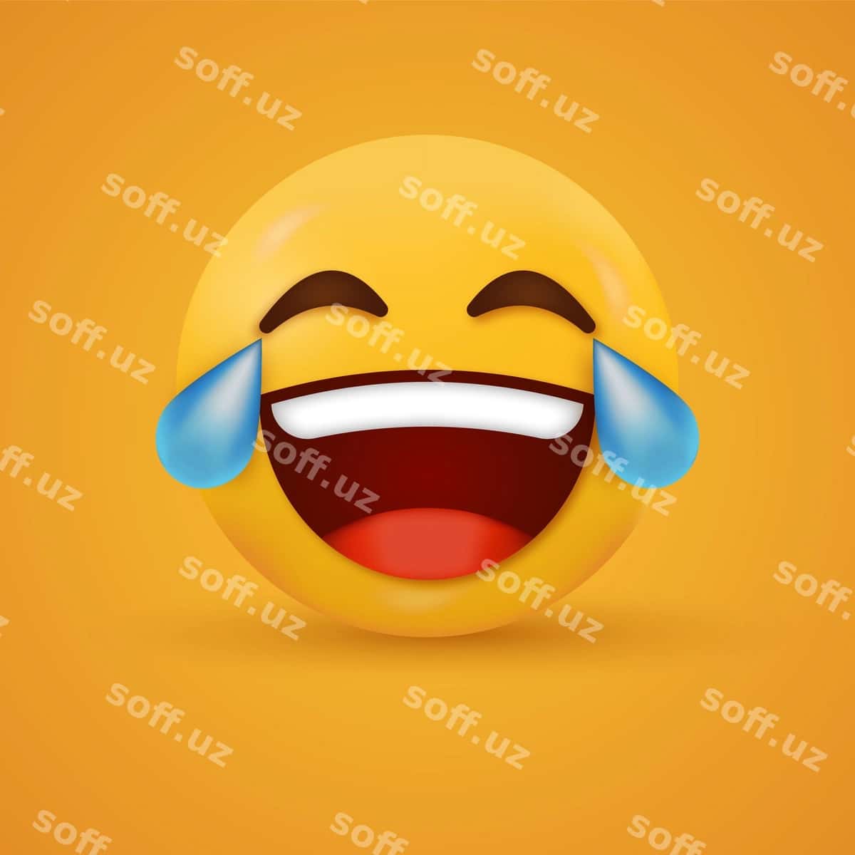Ko‘z yoshlari quvonch bilan kulayotgan, yig‘layotgan emoji yuzi | Laughing crying emoji face with tears joy 1