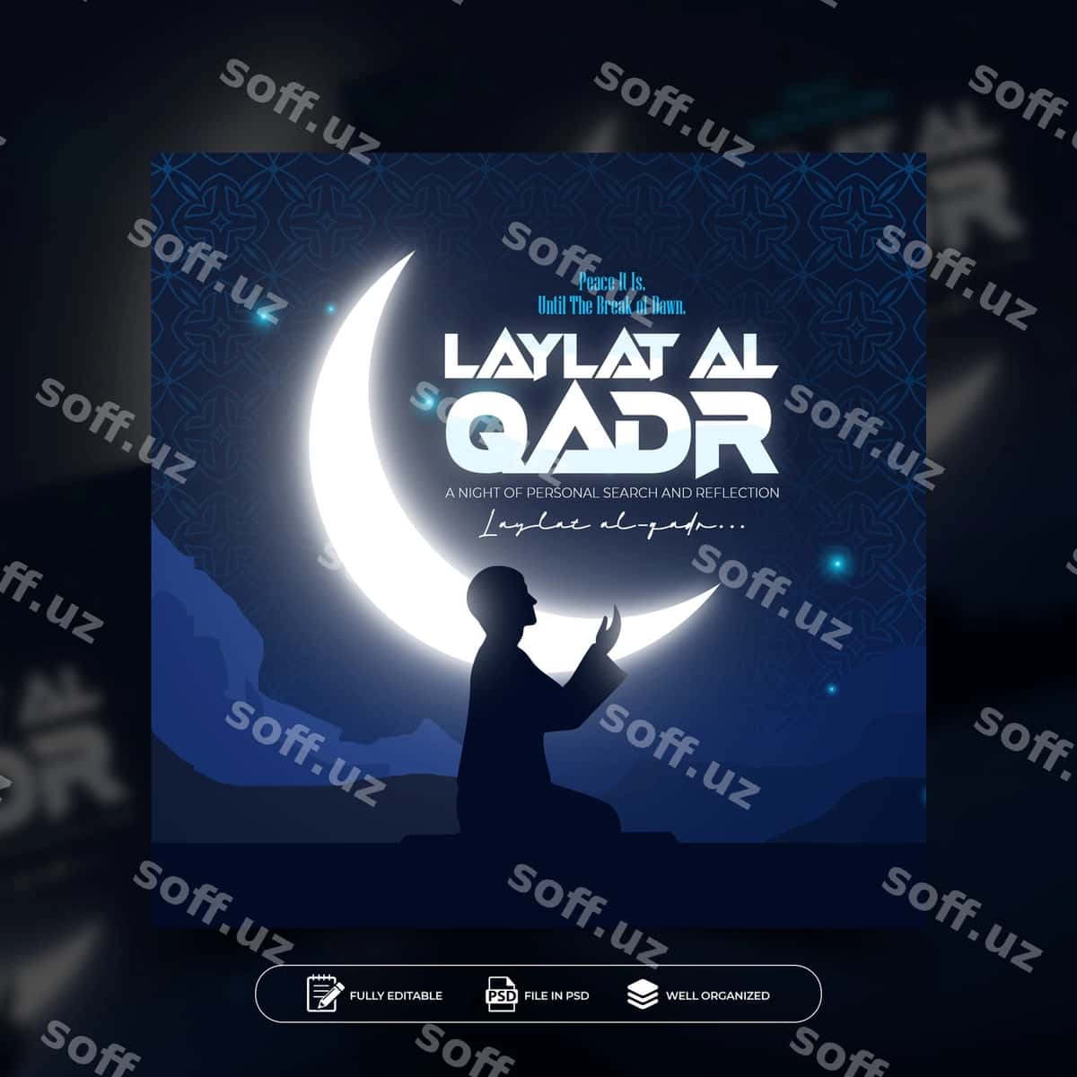 Laylat al-Qadr Instagram post dizayni | Laylat al qadr instagram post design 1