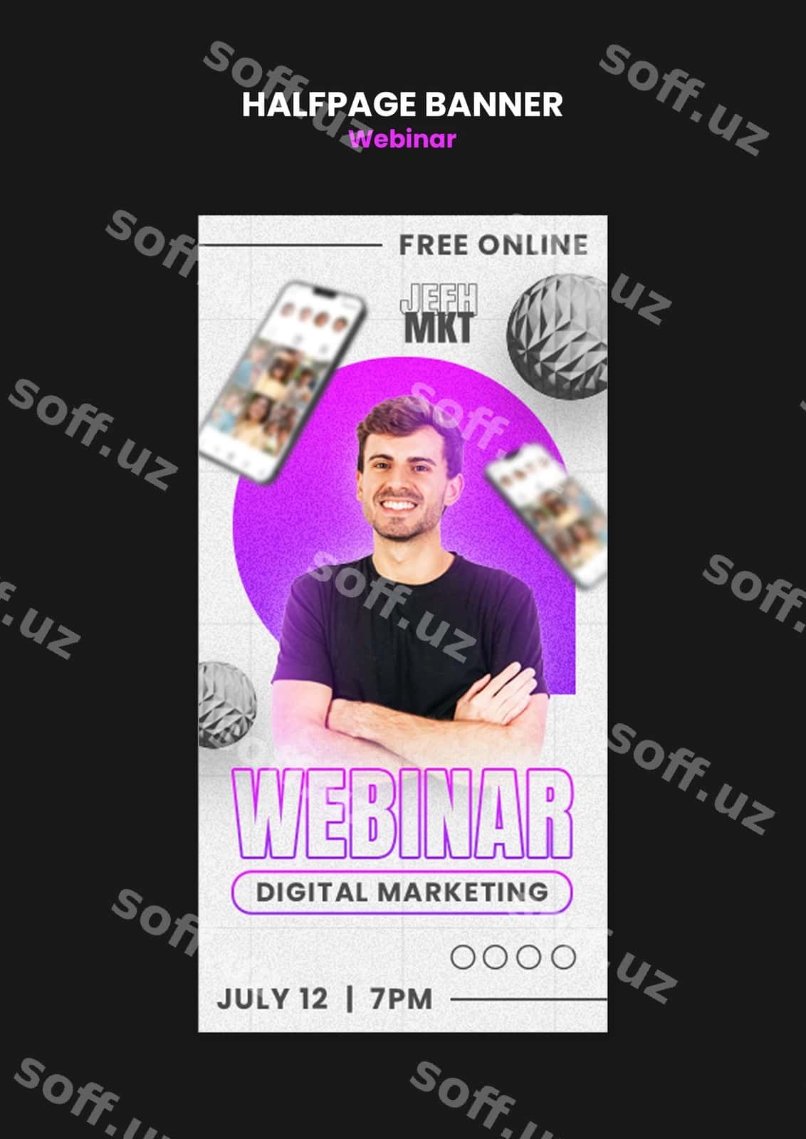 O'quv webinar shabloni | Learning webinar template 1