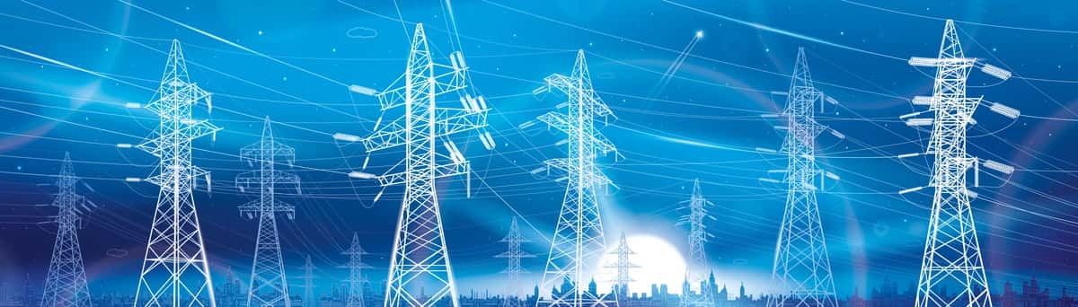 Yuqori kuchlanishli uzatish tizimi elektr neon porlashi shahar energiyasi | High voltage transmission system electricity neon glow city energy 1