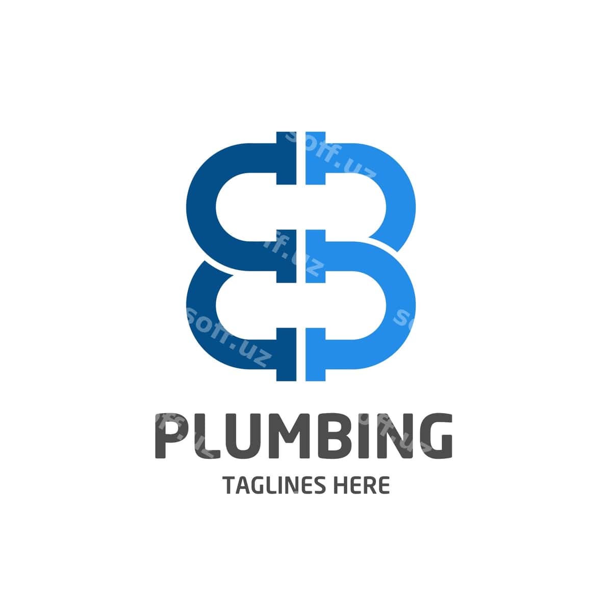Letter b bb plumbing logo | Letter b bb plumbing logo 1