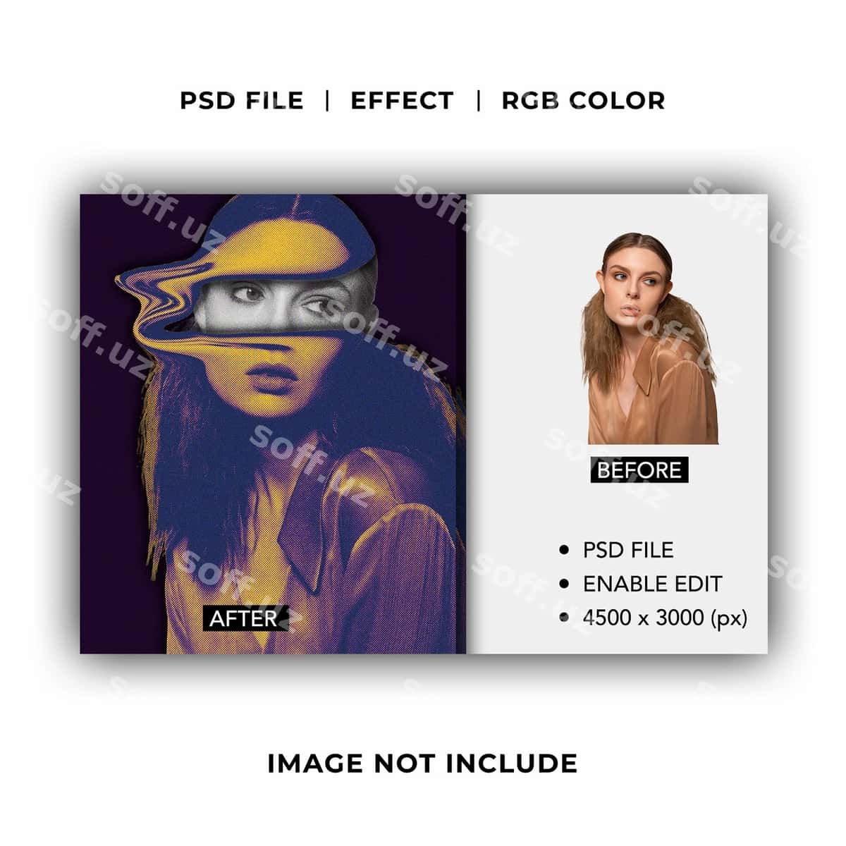 Liquify fotosurat effekti | Liquify photo effect 1