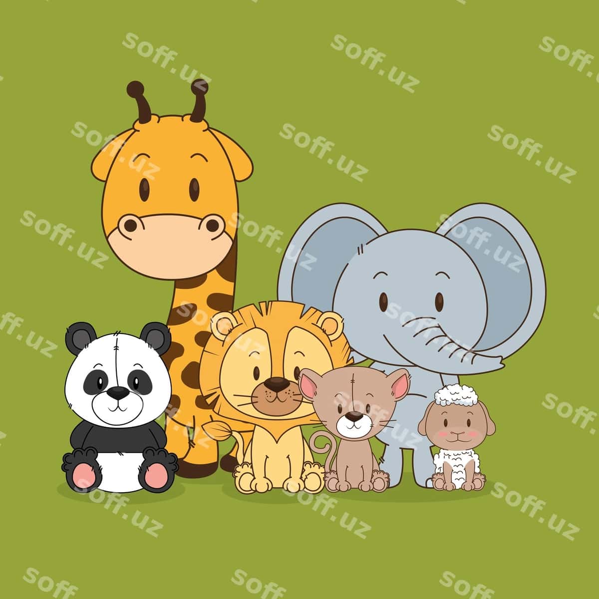 Kichik chiroyli hayvonlar guruhı | Little cute animals group 1