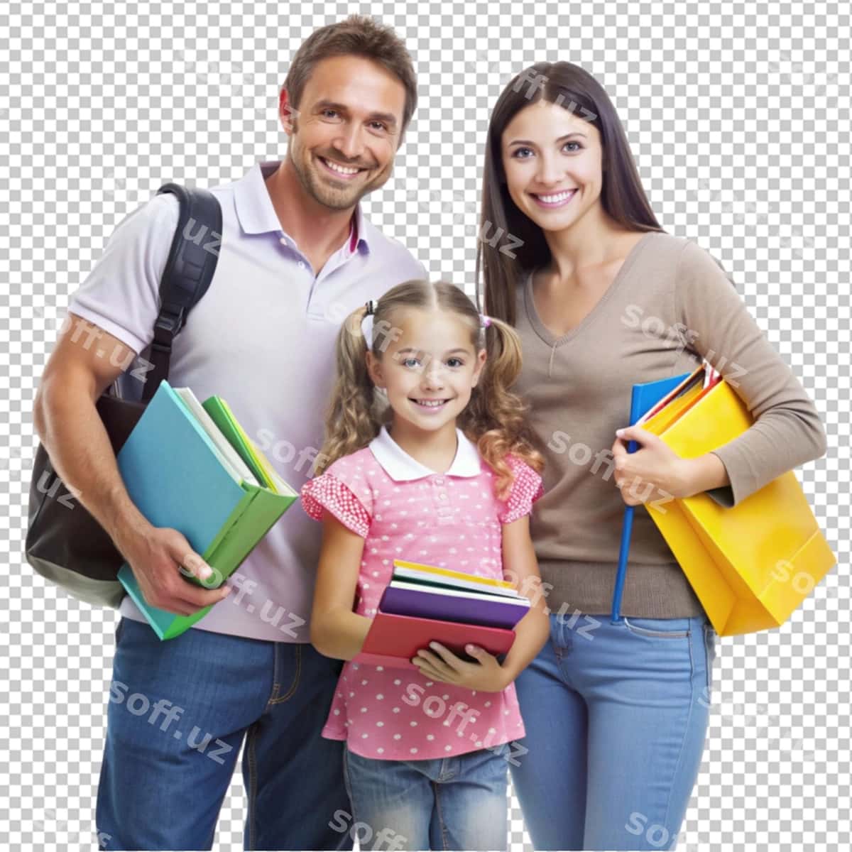Ota-onasi maktabni tanlayotgan qizcha | Little girl her parents choosing school 1