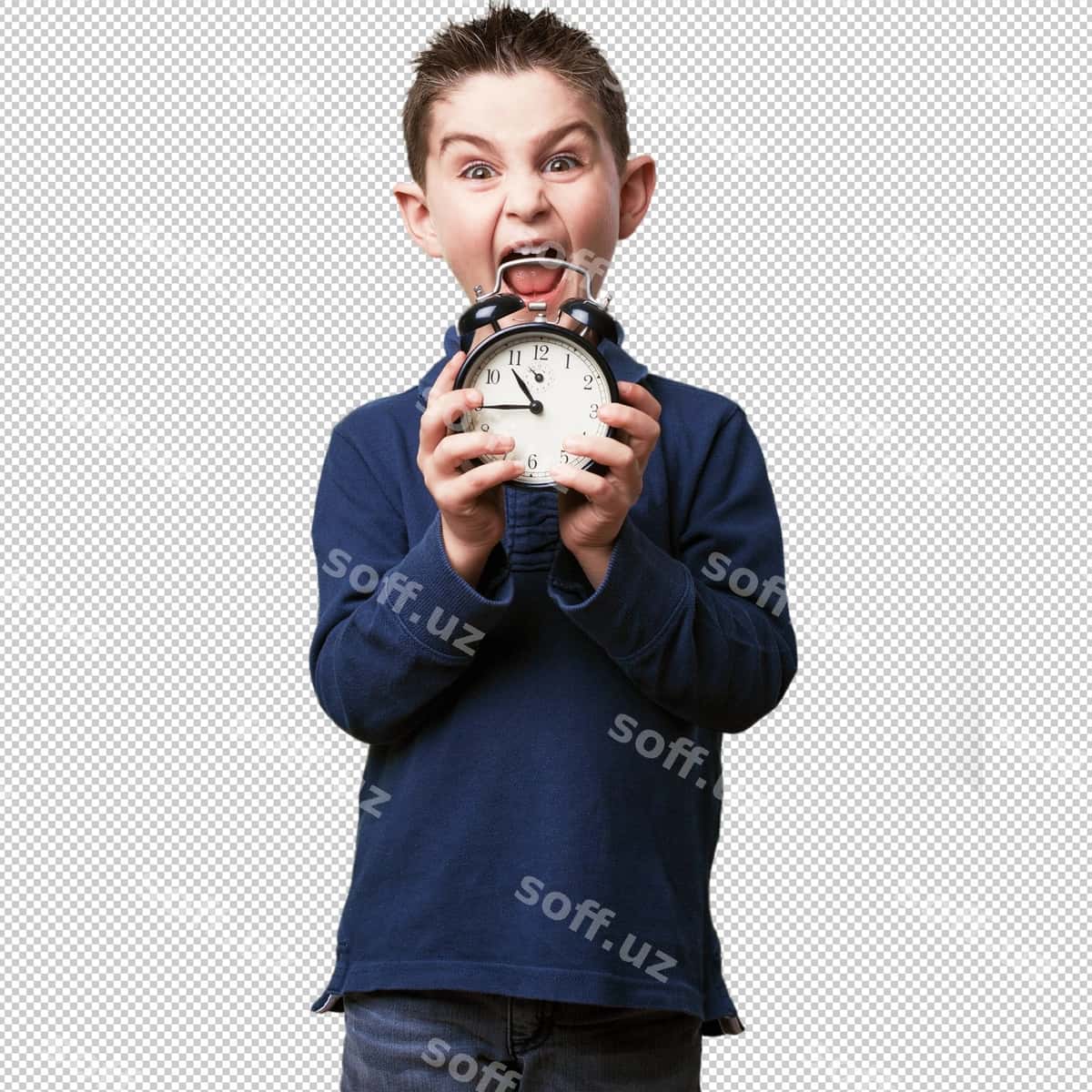 Budilnikli kichkina bola | Little kid with alarm clock 1