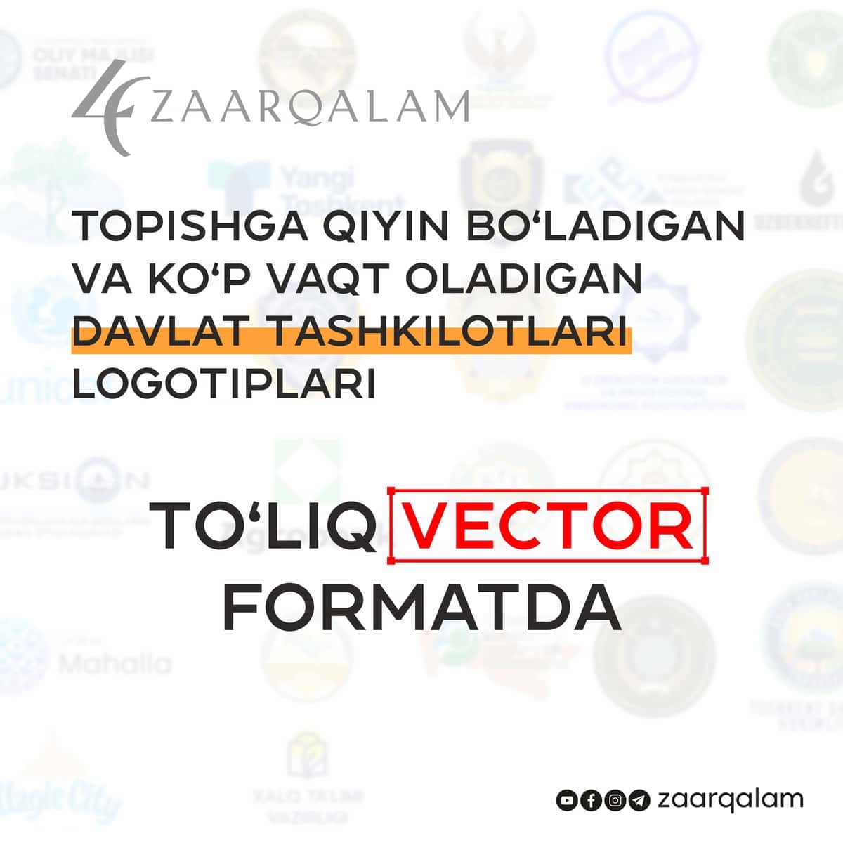 Eng topilishi qiyin Davlat tashkilotlari logotiplari 2