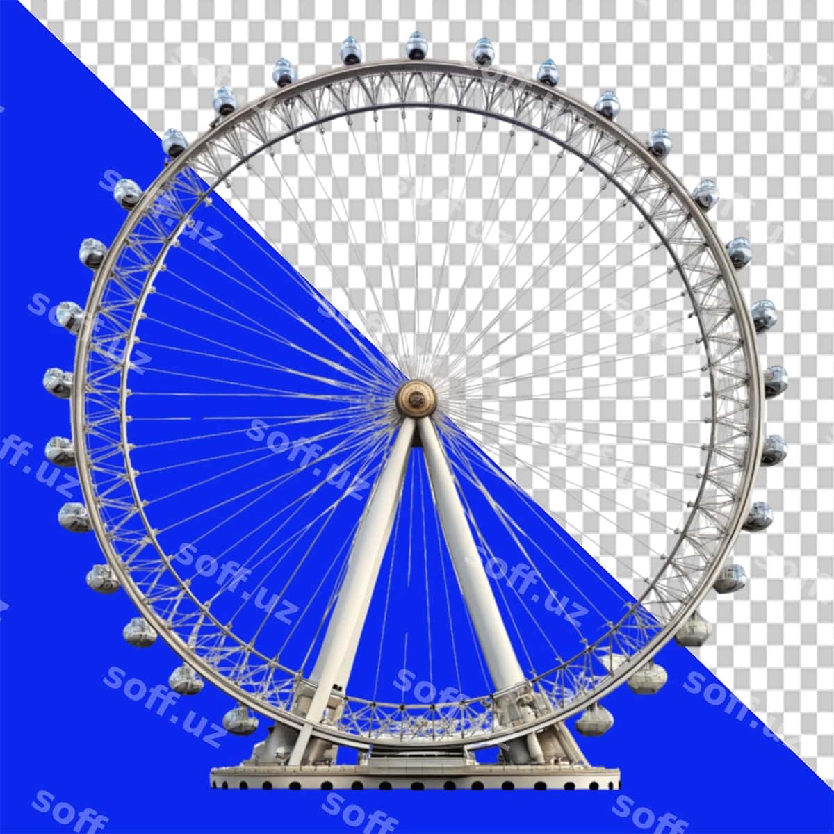 London ko'zi shaffof fon | London eye transparent background 1