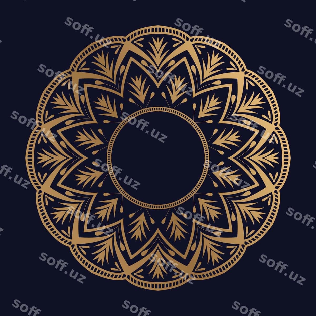 Hashmli orqa fon mandala dizayni bilan | Luxury background with mandala design 1