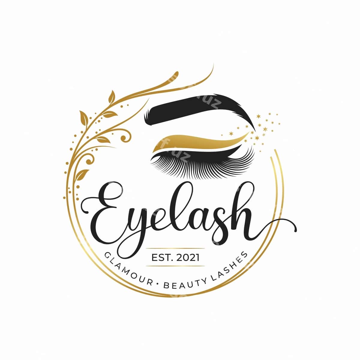 Boshlang'ich darajadagi Ko'z qirra Logotipi | Luxury eyelashes logo 1