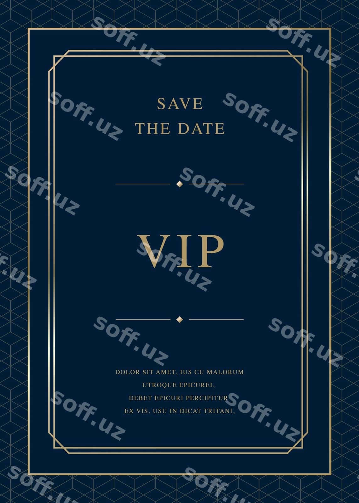 Bog'bon taklifnoma karta | Luxury invitation card 1