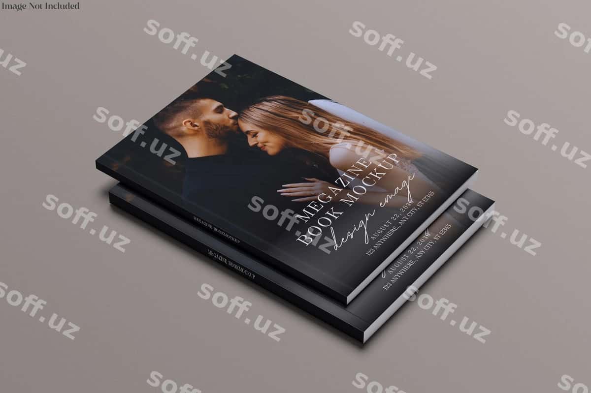 Jurnál A4 kitob namunasi | Magazine a4 book mockup 1