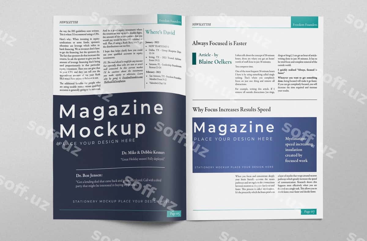 Jurnal maketi | Magazine mockup 1
